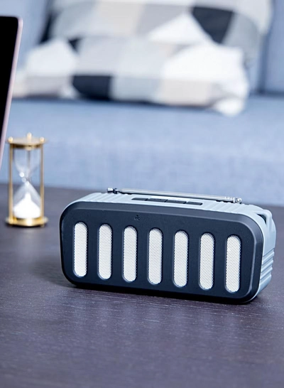 GEEPAS Rechargeable Bluetooth Speaker, TWS Connection GMS11184 Portable Wireless Speakers 1200mAh Battery BT/ TF Card/ AUX/ USB Playback For Home, Party, Outdoor-4
