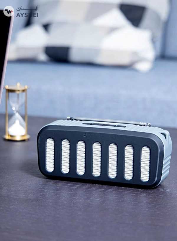 GEEPAS Rechargeable Bluetooth Speaker, TWS Connection GMS11184 Portable Wireless Speakers 1200mAh Battery BT/ TF Card/ AUX/ USB Playback For Home, Party, Outdoor