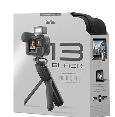 GoPro Hero13 Creator Edition - Includes Volta (Battery Grip, Tripod, Remote), Media Mod, Light Mod-4