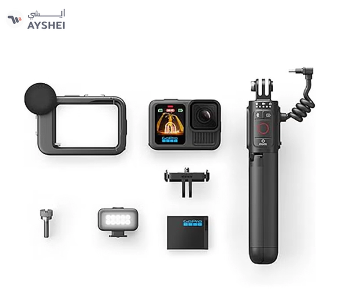 GoPro Hero13 Creator Edition - Includes Volta (Battery Grip, Tripod, Remote), Media Mod, Light Mod-3-3