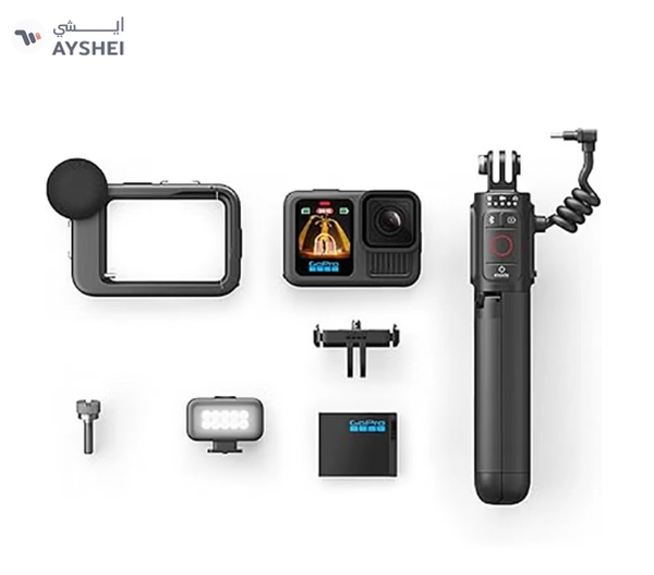 GoPro Hero13 Creator Edition - Includes Volta (Battery Grip, Tripod, Remote), Media Mod, Light Mod