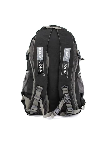 PARAJOHN Nylon Zipper Back Pack Black-2