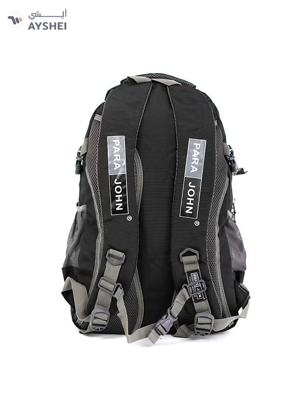 PARAJOHN Nylon Zipper Back Pack Black