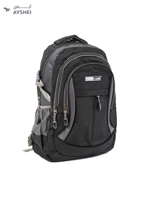PARAJOHN Nylon Zipper Back Pack Black