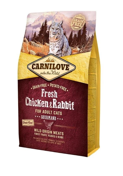 CARNILOVE Fresh Chicken & Rabbit for Adult Cats 2kg-0