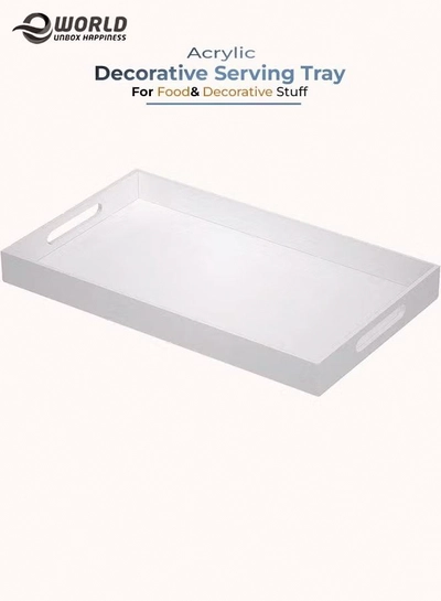 Eworld Food Serving Tray with Handles for Coffee, Tea and Snacks-0