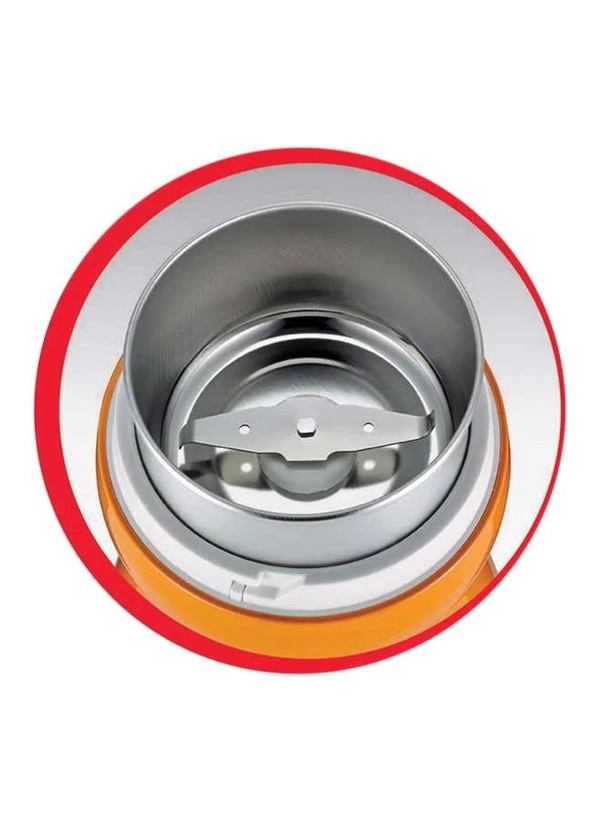 Moulinex Electric Coffee Grinder AR1100 Orange/White/Clear