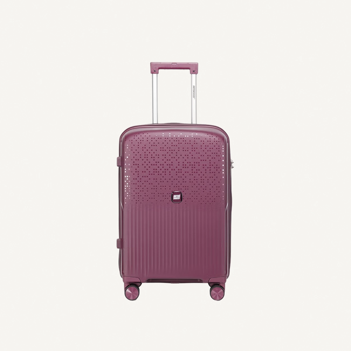 British Tourister 3 Piece Polypropylene Hard Side Spinner Luggage Trolley Set 20/24/28 Inch - Purple-1-1