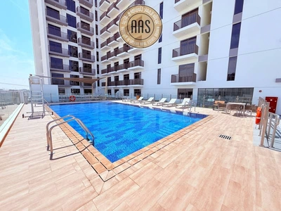 Chiller free brand new studio with kitchen appliances in Al furjan Dubai-0