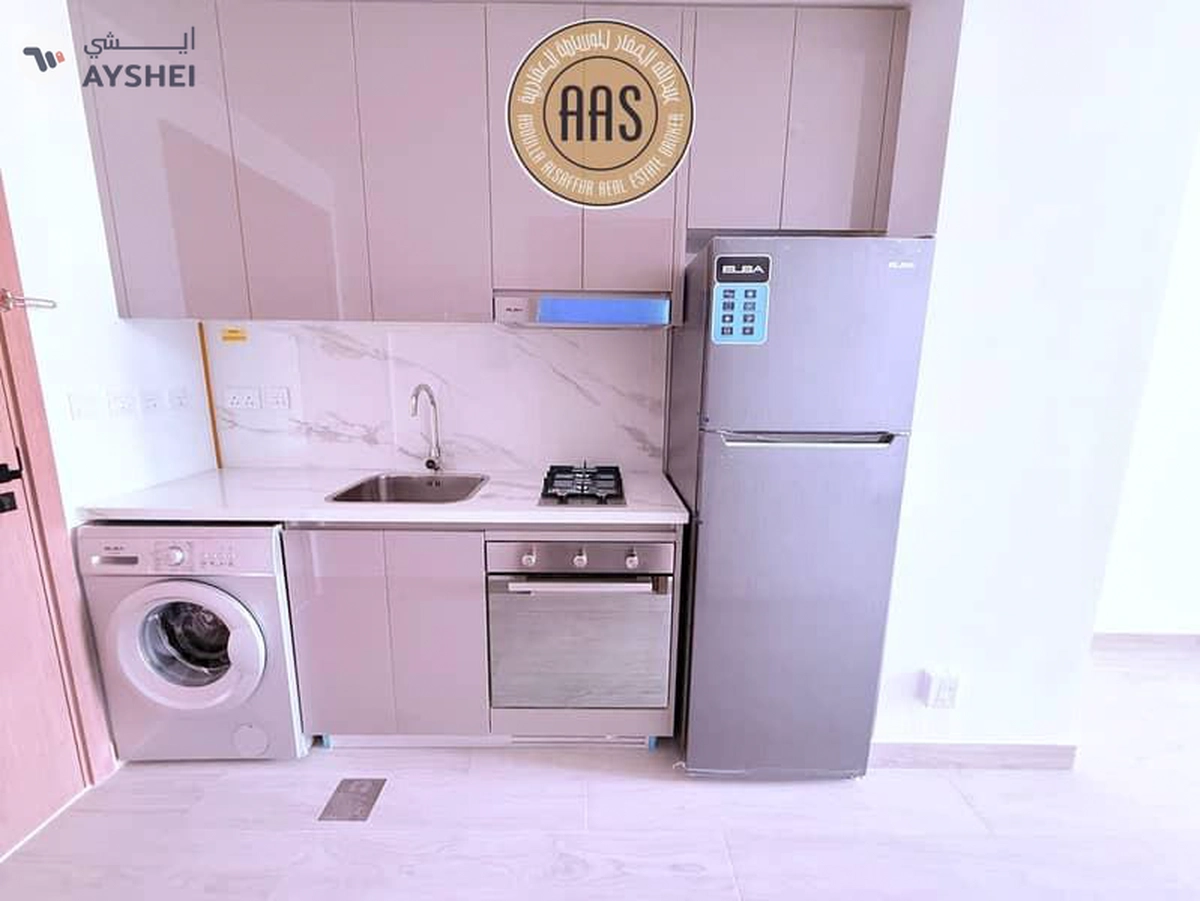 Chiller free brand new studio with kitchen appliances in Al furjan Dubai-7-7