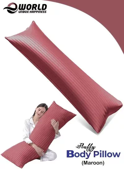 Premium Full Body Pillow for Adults, Ultra-Smooth Polyester Fiber, Breathable & Ideal for Side Sleepers, with Ultra-Soft Cotton Cover, Available in Multiple Colors, 120x45 cm-1
