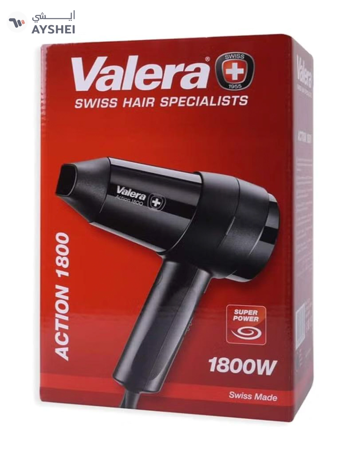 Valera Hair Dryer Action Black 1800 - Swiss Black-2-2