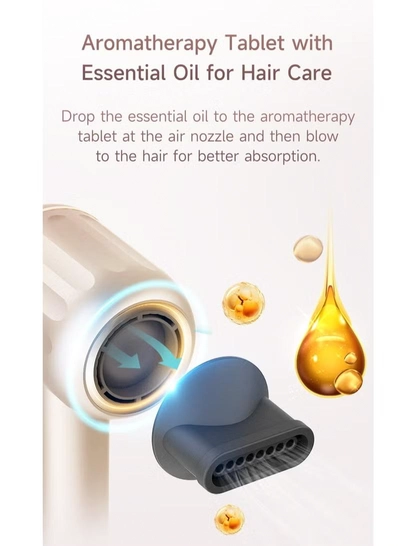 Uniorange High Speed, Ultra Silent Hair Dryer, 1800W And 110,000 RPM - Gold Color-1