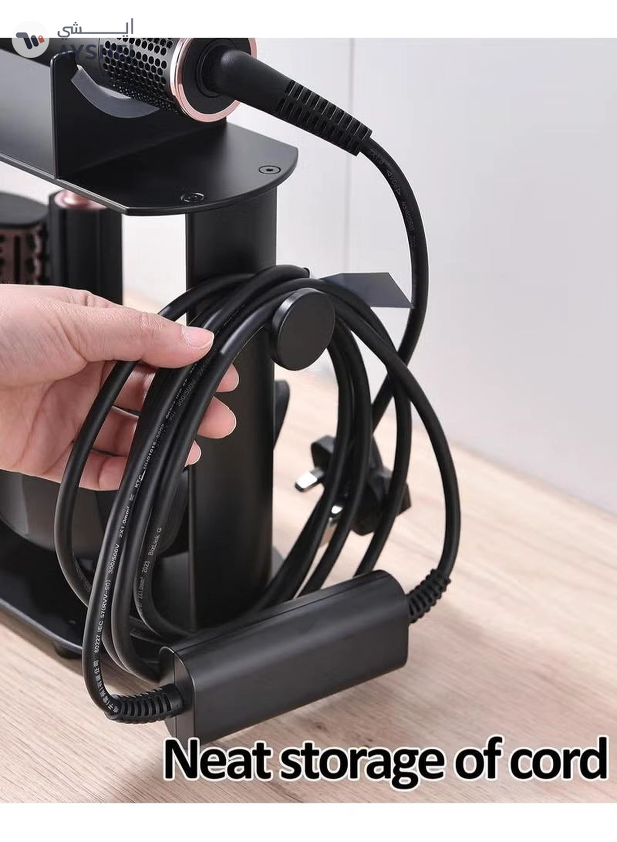 Eworld Storage Holder for Dyson Airwrap Styler Accessories, Features 6 Holes-2-2
