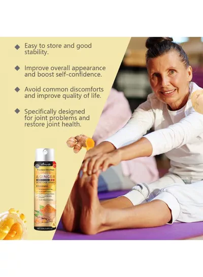 Ximonth Premium Ultra Pure Turmeric Ginger Bone Care Spray with Piperine, 20ml, Compact Topical Spray Bottle, Easy Application, Convenient Daily Care Solution for Home, Office and Travel-6