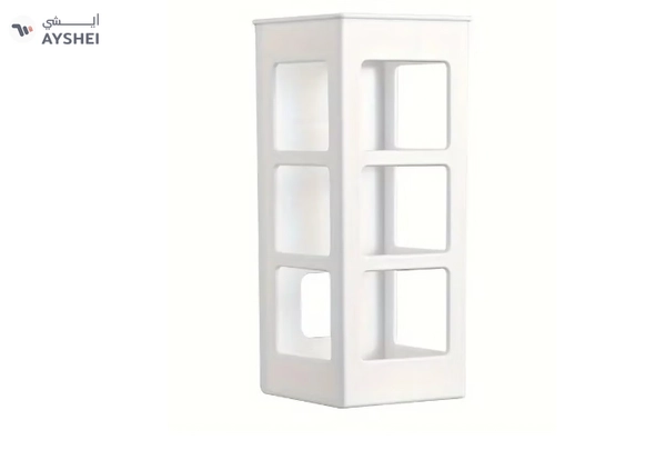 Deal ORiTi 1Pc Organizer Box Wall Mounted Punch Free Storage Basket Holder - White