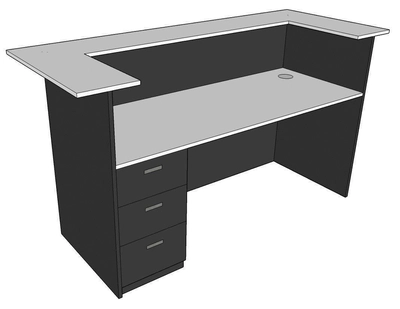 Reception Counter 02, Custom made-3