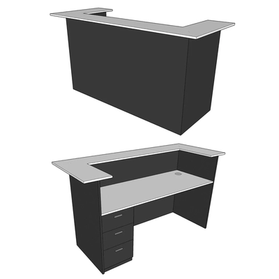 Reception Counter 02, Custom made-0