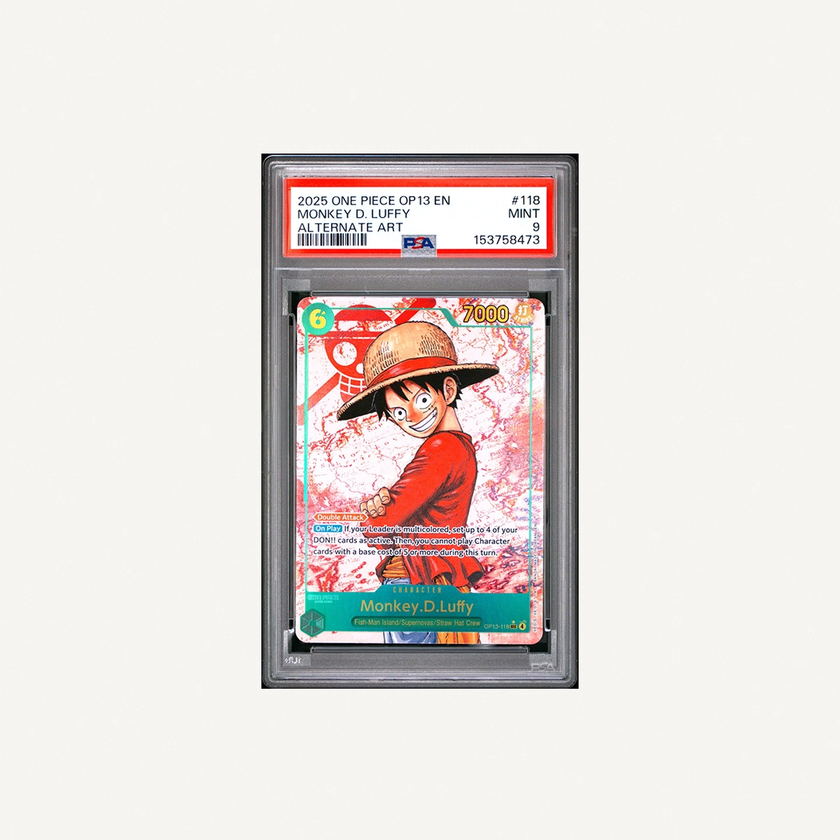 025 One Piece Monkey D. Luffy #118 Alternate Art (OP13)-0-0