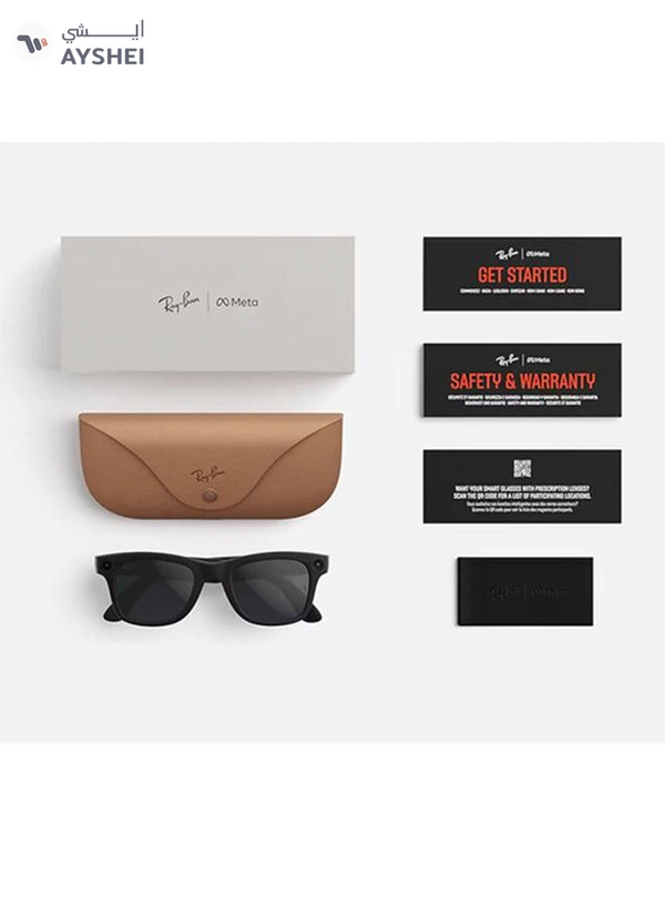 Meta Ray-Ban | Meta Wayfarer Large (Gen 2) - Frame Shiny Cosmic Blue Lenses Clear/Sapphire Transitions RW4012 Shiny Cosmic Blue