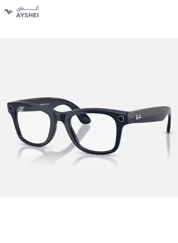 Meta Ray-Ban | Meta Wayfarer Large (Gen 2) - Frame Shiny Cosmic Blue Lenses Clear/Sapphire Transitions RW4012 Shiny Cosmic Blue