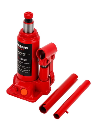 GEEPAS Hydraulic Bottle Jack-2T, Load Capacity 2 Ton, Minimum Height 158mm, Maximum Height 308mm, -0