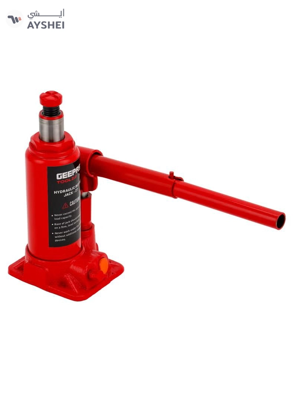 GEEPAS Hydraulic Bottle Jack-2T, Load Capacity 2 Ton, Minimum Height 158mm, Maximum Height 308mm, 