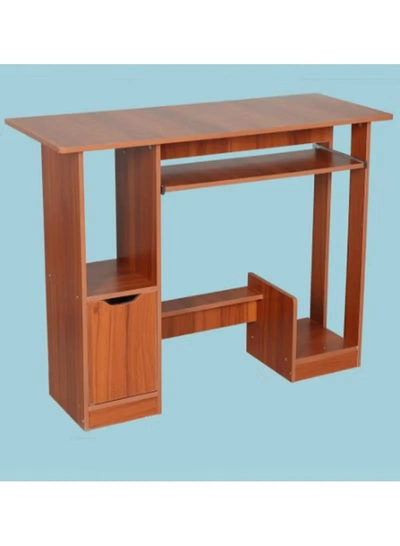 DubaiGallery Solid Wood Loptop Table With Keyboard Tray,multifunctional Durable Desktop Computer Table With Main Frame Drawer Practical Corner Table-1