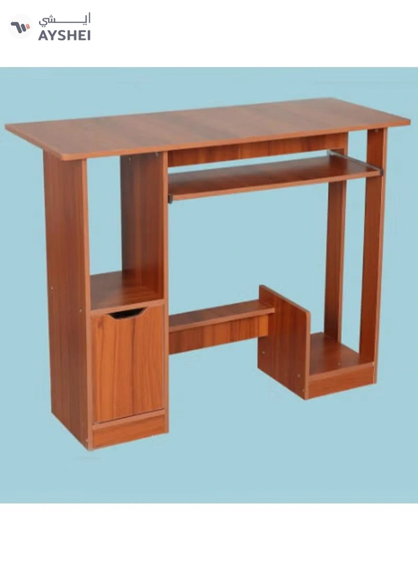 DubaiGallery Solid Wood Loptop Table With Keyboard Tray,multifunctional Durable Desktop Computer Table With Main Frame Drawer Practical Corner Table