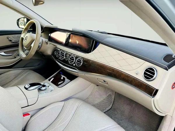 MERCEDES BENZ S63 ///AMG - 2014 - SILVER WITH BEIGE - SUPER CLEAN CAR FRESH JAPAN IMPORT