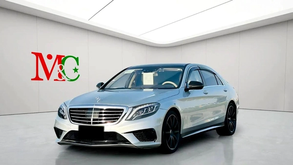 MERCEDES BENZ S63 ///AMG - 2014 - SILVER WITH BEIGE - SUPER CLEAN CAR FRESH JAPAN IMPORT