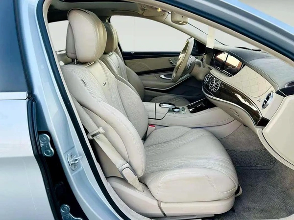 MERCEDES BENZ S63 ///AMG - 2014 - SILVER WITH BEIGE - SUPER CLEAN CAR FRESH JAPAN IMPORT