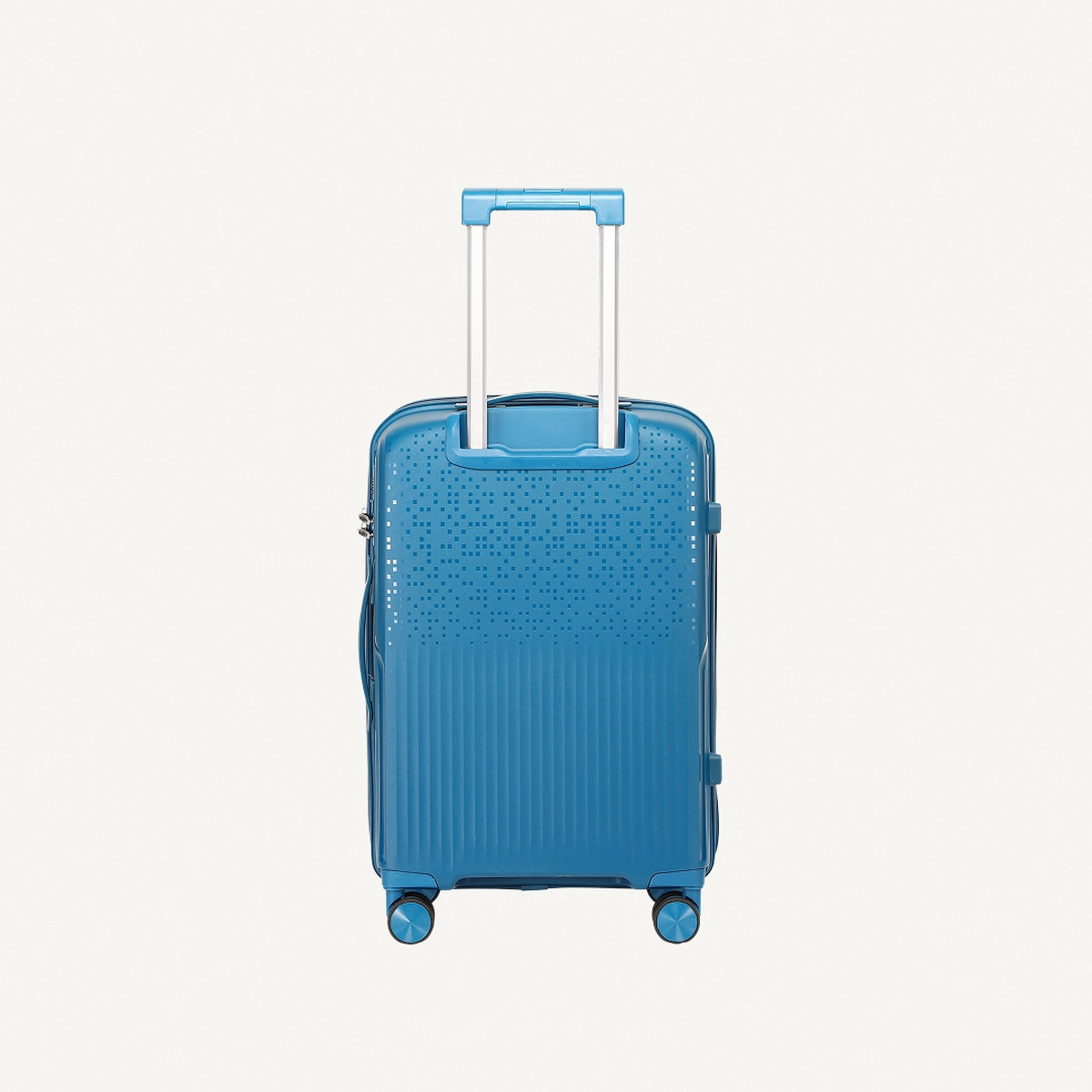 3 Piece Polypropylene Hard Side Spinner Luggage Trolley Set 20/24/28 Inch - Peakok Blue-3-3