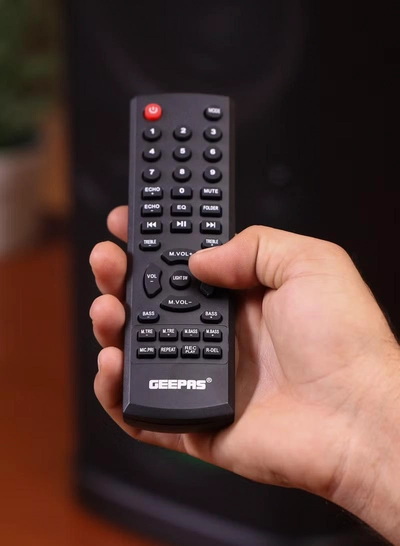 GEEPAS Rechargeable Professional Speaker| RGB Light, USB Input, TF, TWS, FM Radio, UHF Microphone, Bluetooth| 60000W PMPO Speaker with Remote Control | Perfect for Parties, Events, Home Entertainment| 2 Years Warranty GMS11192-4