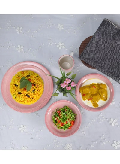 Delcasa 16Pc Stoneware Dinner Set Microwave Oven and Freezer Safe-5