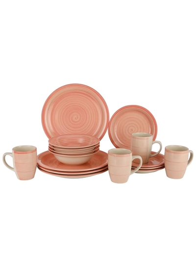 Delcasa 16Pc Stoneware Dinner Set Microwave Oven and Freezer Safe-0