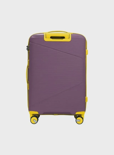 British Tourister 3 Piece Polypropylene Hard side Luggage Set with TSA Lock | Lightweight Spinner Suitcases with 360° Wheels | Durable Trolley Bags for Secure Travel (Small, Medium, Large) – Purple-3