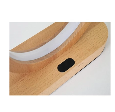 Daamudi Desk Wooden Table Mood Lamp, Three light modes, Ambient With Gesture & Touch Control-3
