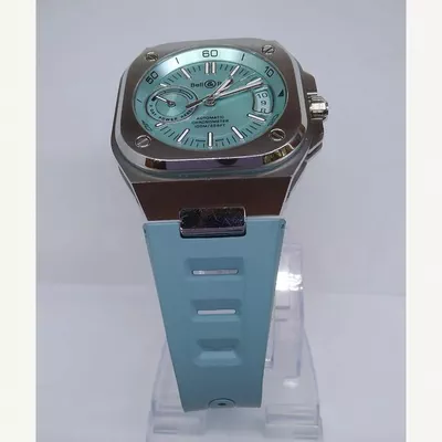 Bell & Ross BR-X5 Ice Blue Dial Stainless Steel with Rubber Strap 41mm | Used (Good) | Year of production 2022 (Approximation) | No original box | No original papers-5