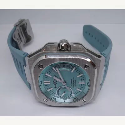 Bell & Ross BR-X5 Ice Blue Dial Stainless Steel with Rubber Strap 41mm | Used (Good) | Year of production 2022 (Approximation) | No original box | No original papers-6