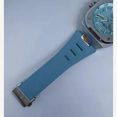 Bell & Ross BR-X5 Ice Blue Dial Stainless Steel with Rubber Strap 41mm | Used (Good) | Year of production 2022 (Approximation) | No original box | No original papers-7