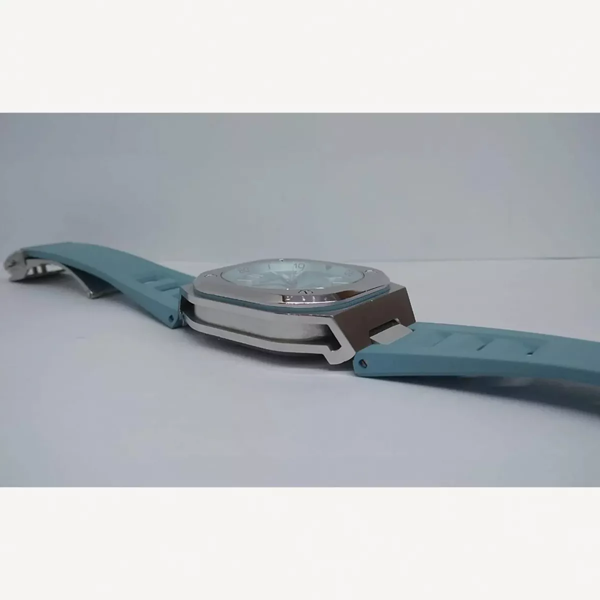 Bell & Ross BR-X5 Ice Blue Dial Stainless Steel with Rubber Strap 41mm | Used (Good) | Year of production 2022 (Approximation) | No original box | No original papers-2-2