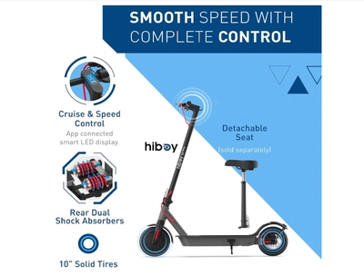 Hiboy Electric Scooter - S2 Pro (30km/h) (No Reserve Price)-6