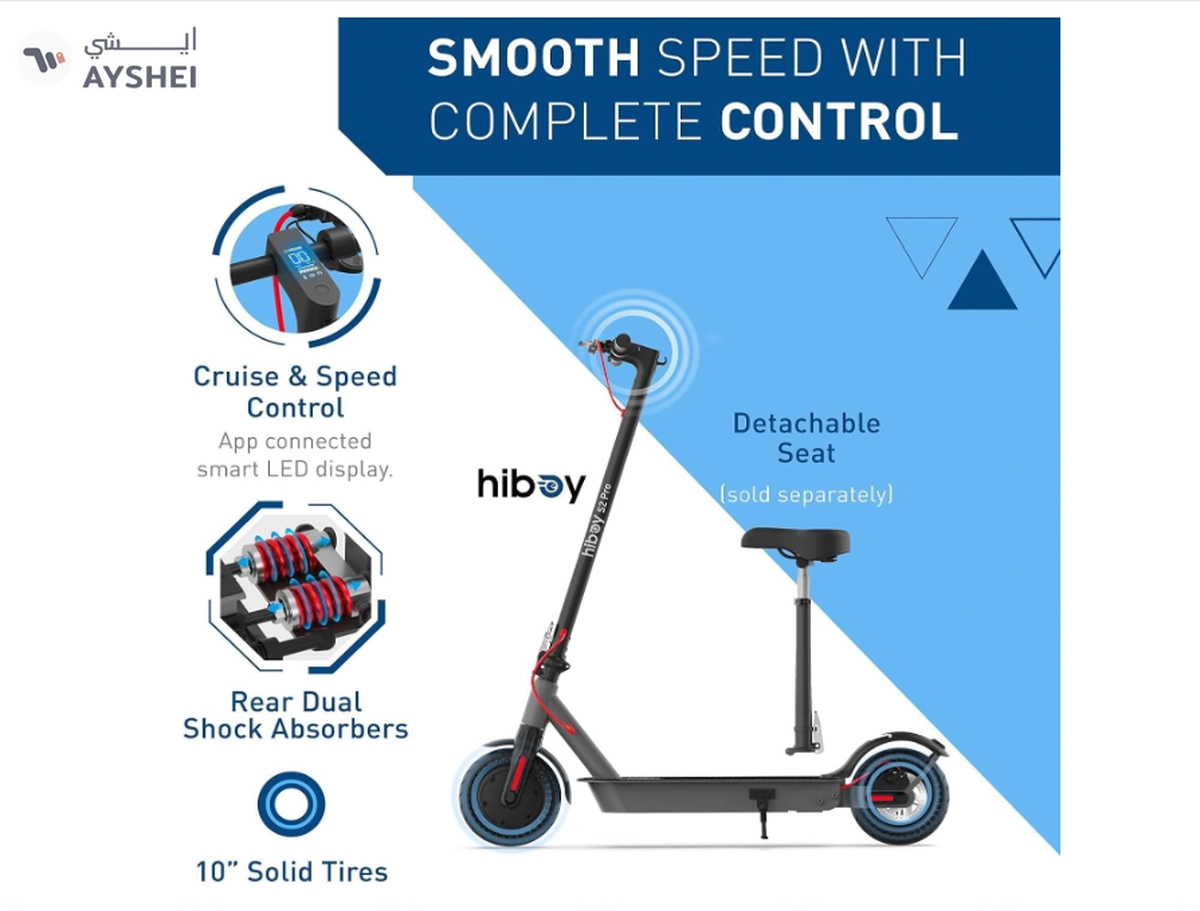 Hiboy Electric Scooter - S2 Pro (30km/h) (No Reserve Price)-6-6