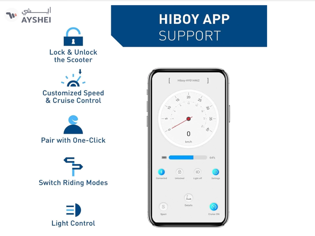 Hiboy Electric Scooter - S2 Pro (30km/h) (No Reserve Price)-4-4