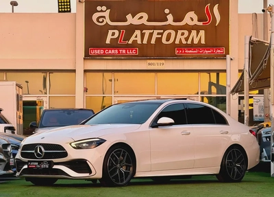 Mercedes C200 2022 | GCC Specs | Original Paint Pristine Condition-0