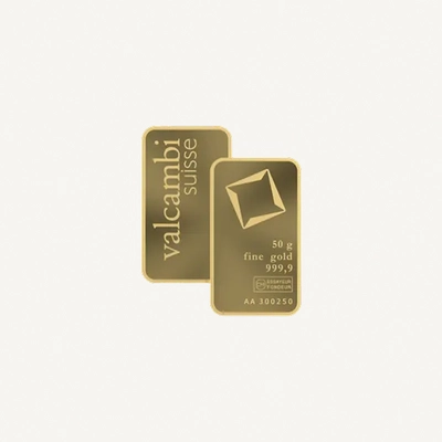 VALCAMBI Suisse 50g Gold Bar-2