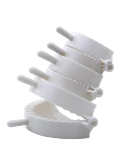 CYTHERIA 3-Piece Dough Press And Pastry Dumpling Maker White-3