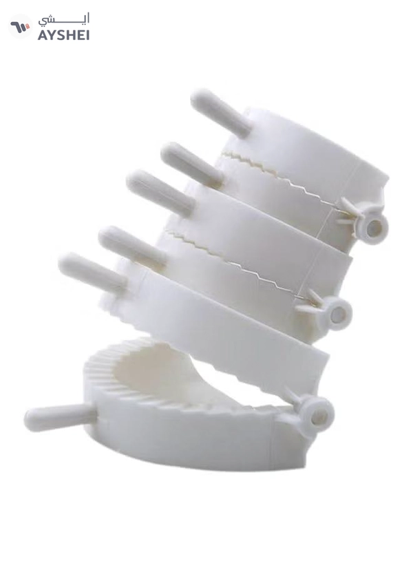 CYTHERIA 3-Piece Dough Press And Pastry Dumpling Maker White