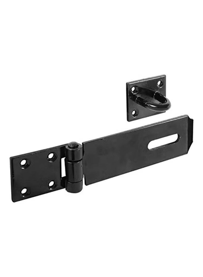ABBASALI HASP AND STAPLE BLACK HEAVY DUTY FOR DOOR AND WINDOW (4 INCH)-0